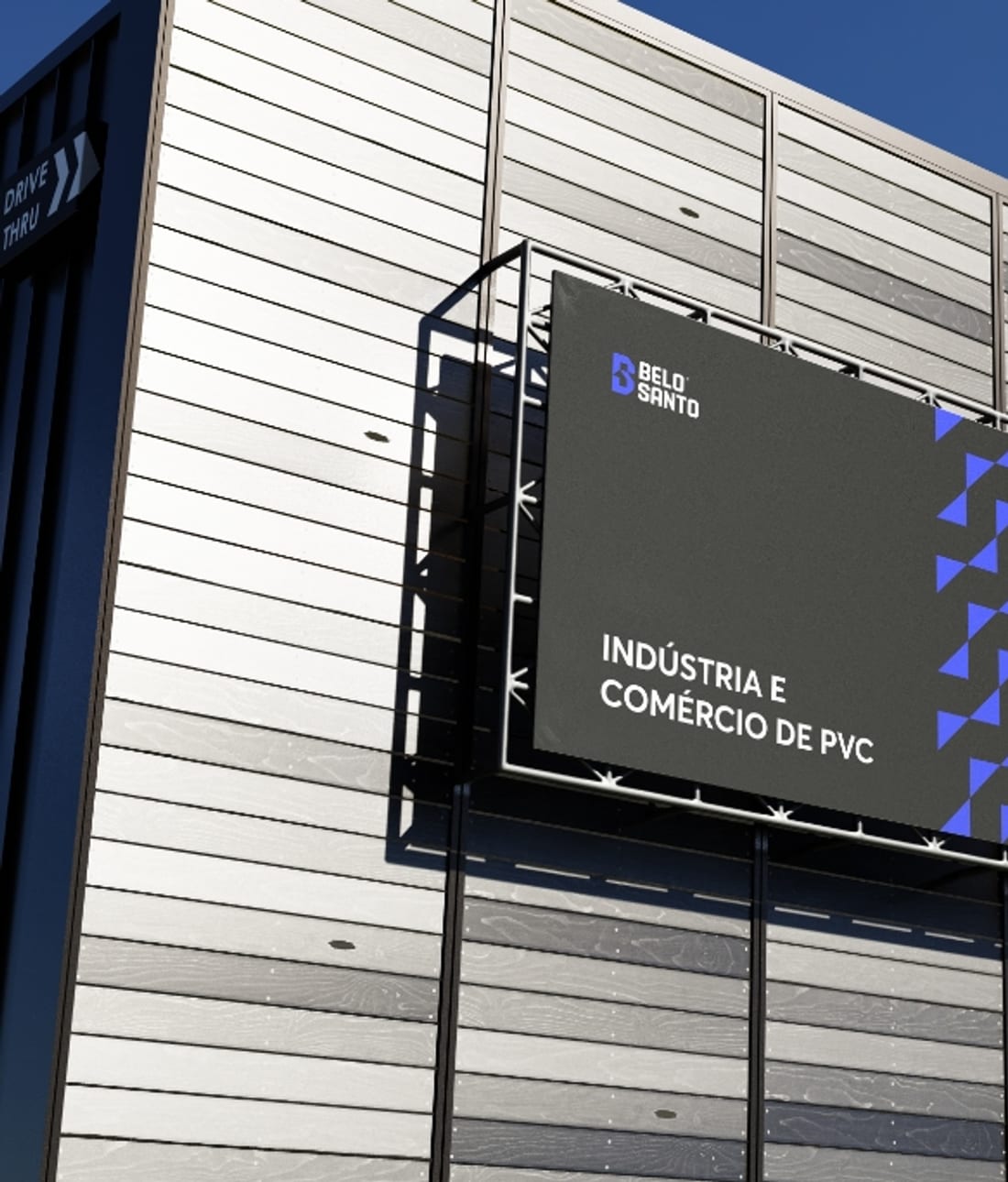 Fachada da Belo Santo, indústria e comércio de PVC em Teresina-PI