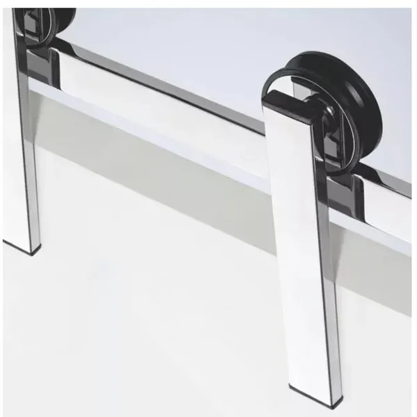 Trilho aparente Smart Stam em inox para porta de correr