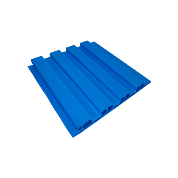 Painel ripado PVC azul escuro
